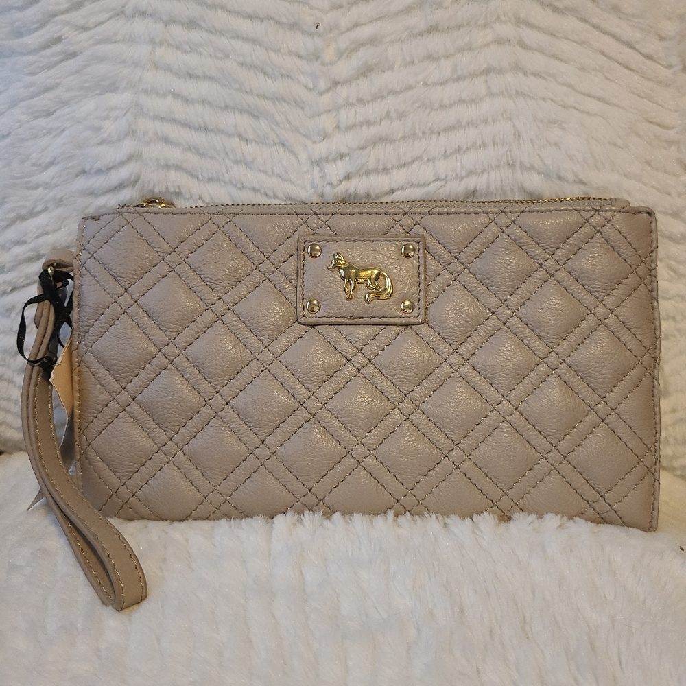 NWT Emma Fox Taupe/Nude Wristlet/Wallet